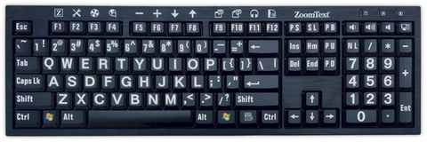 ZoomText Large-Print Keyboard