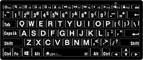 LVI Large Print Bluetooth Keyboard