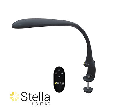 Stella Edge Task Light with Clamp (Optelec)