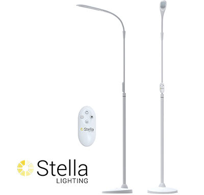 Stella Sky Two Floor Lamp with 2 Remotes (Optelec)