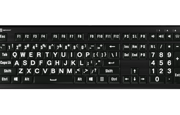ASTRA 2 Series – Largeprint Backlit Keyboards (Logickeyboard)